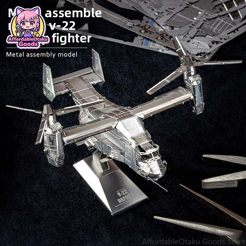 Model Kit Glue - V-22 Osprey 3D Metalowy Puzzle ze