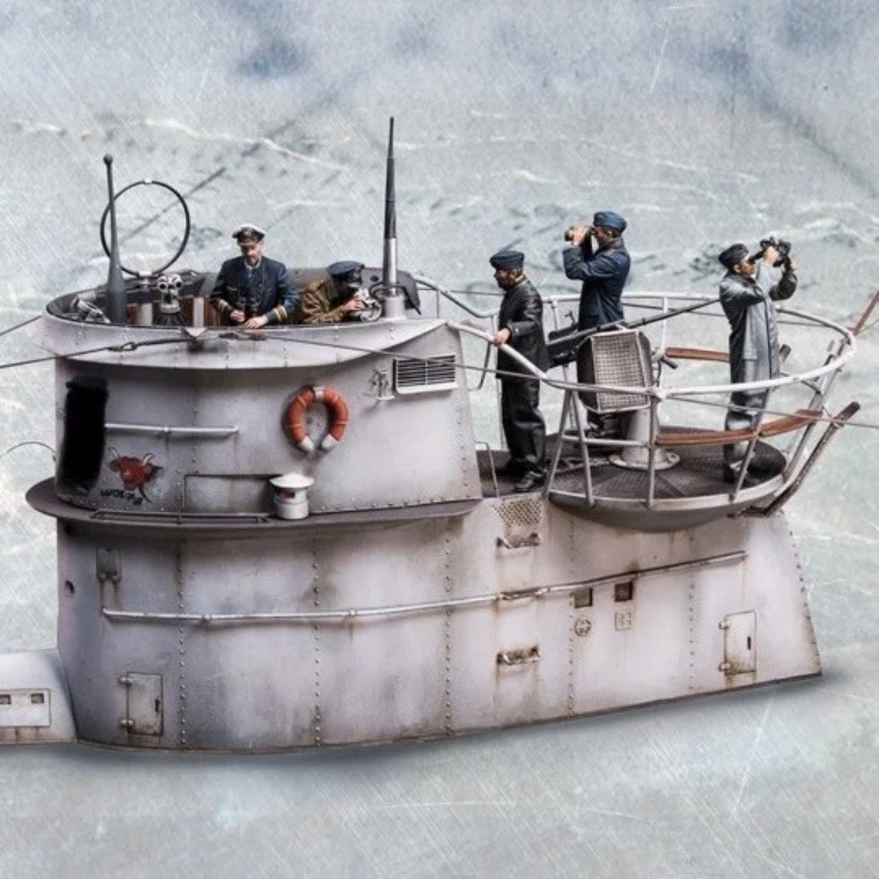 Model Kit U Boat - Zestaw modelarski figurek z żywicy odlewanej