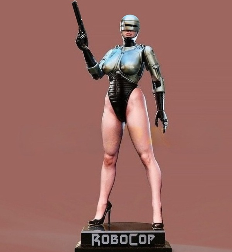 Model Kit Robocop - Zestaw Modelarski Figurka Żywiczna Die-Cast Skala