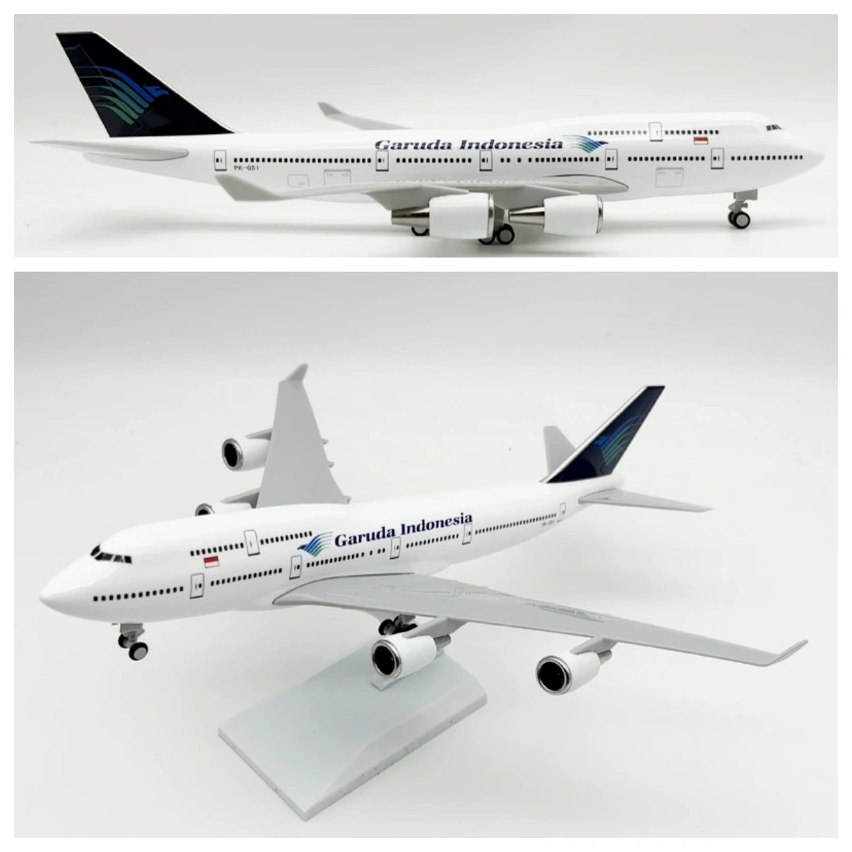 Model Kit Indonesia - Model samolotu Garuda Indonesia B747 w