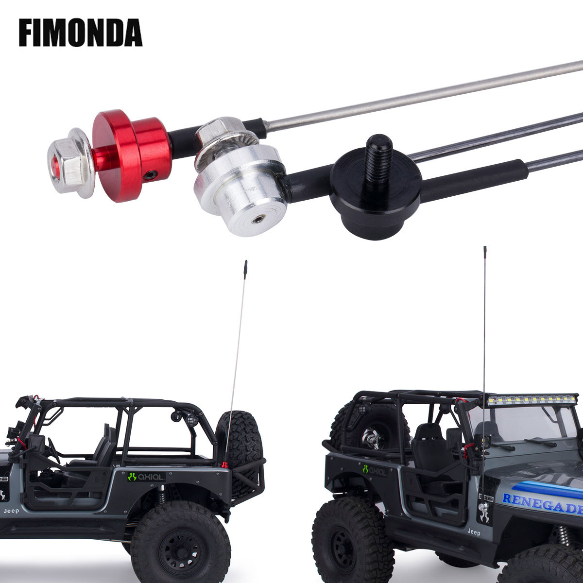 Model Kit Tamiya - 50cm metalowa regulowana antena symulacyjna z