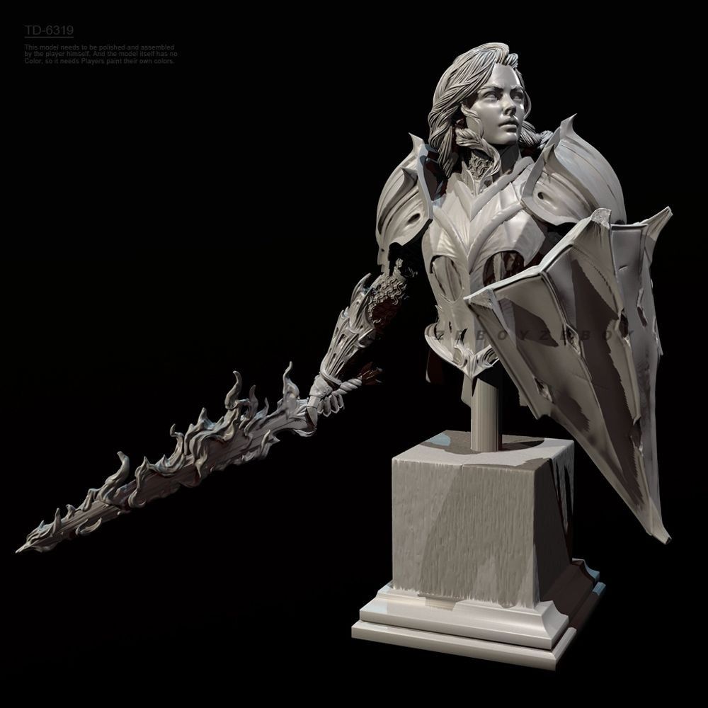 55mm 70mm Popiersie Rycerki Ży – Model Kit Knight recenzja i cena