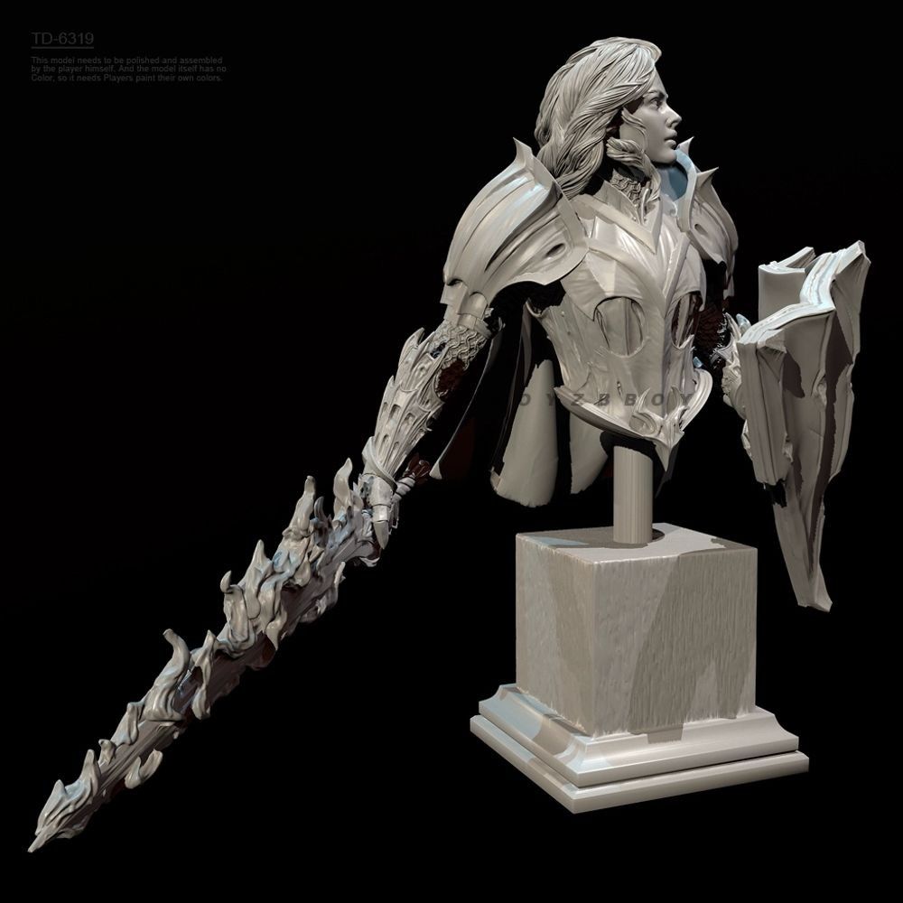 55mm 70mm Popiersie Rycerki Ży – Model Kit Knight recenzja i cena