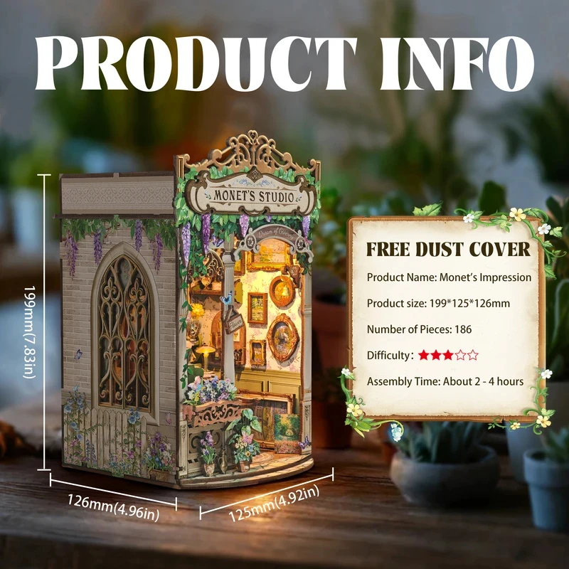 Drewniany model studia Moneta, – Model Kit Studio recenzja i cena