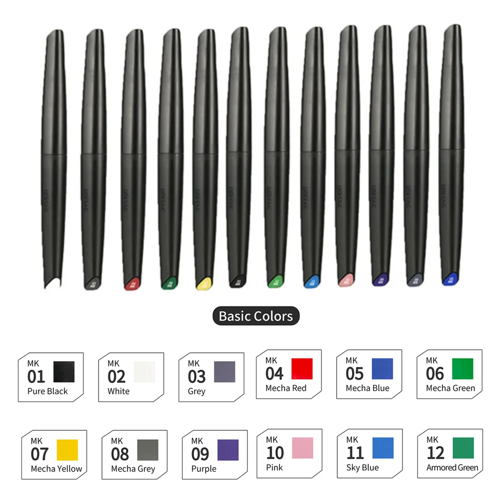 DSPIAE Zestaw markerów na bazi – Metallic Paint Set recenzja i cena