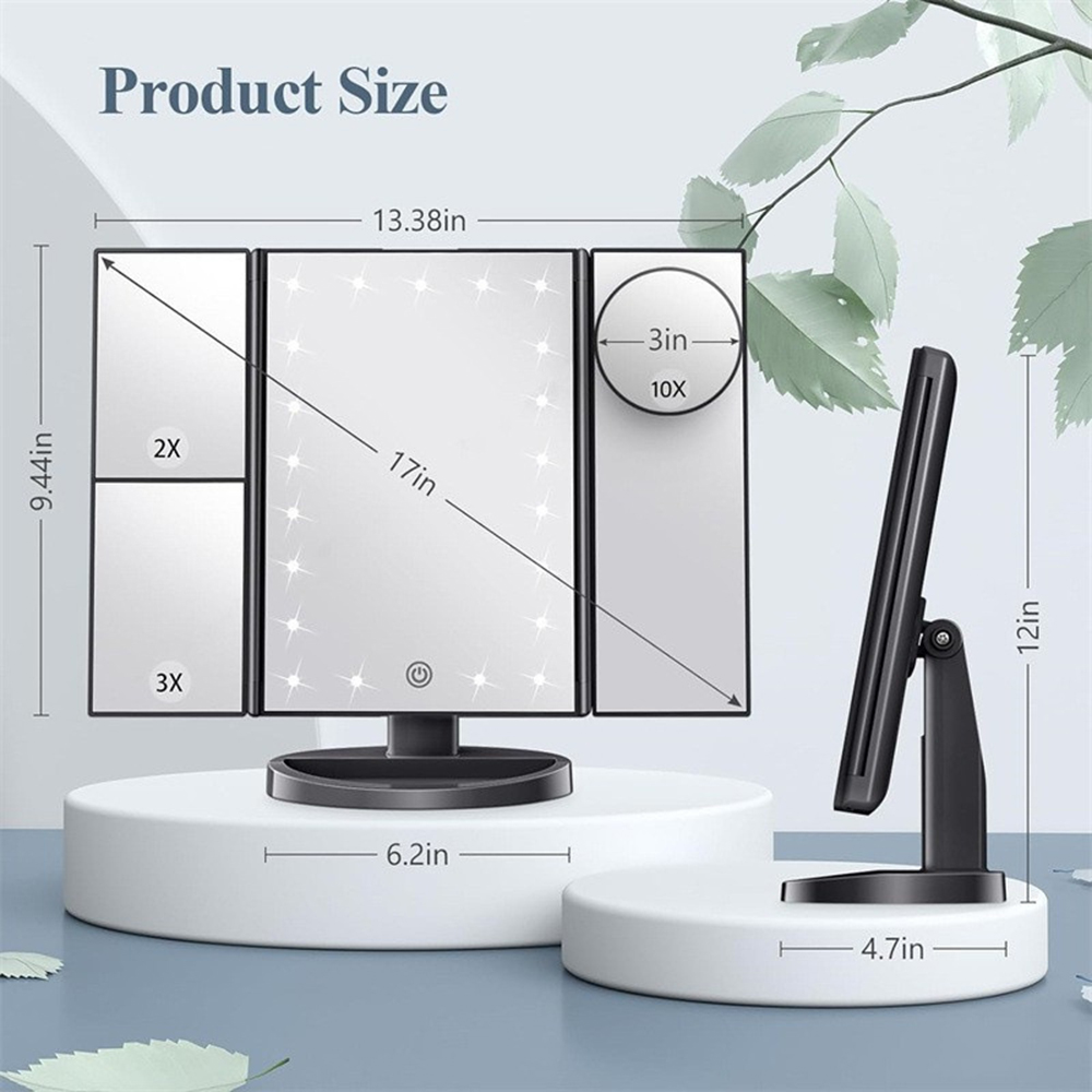 Składane lusterko do makijażu  – Magnifier With Light recenzja i cena