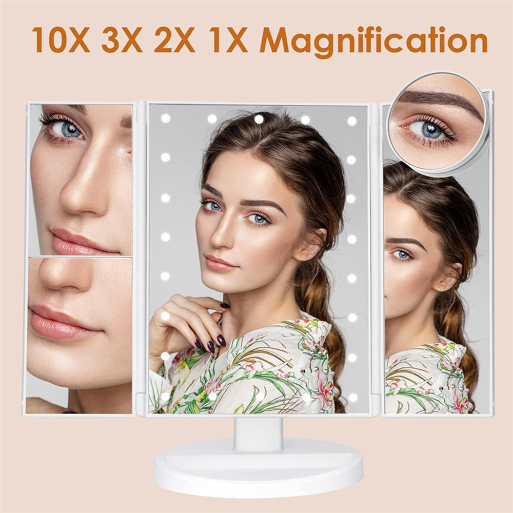 Składane lusterko do makijażu  – Magnifier With Light recenzja i cena