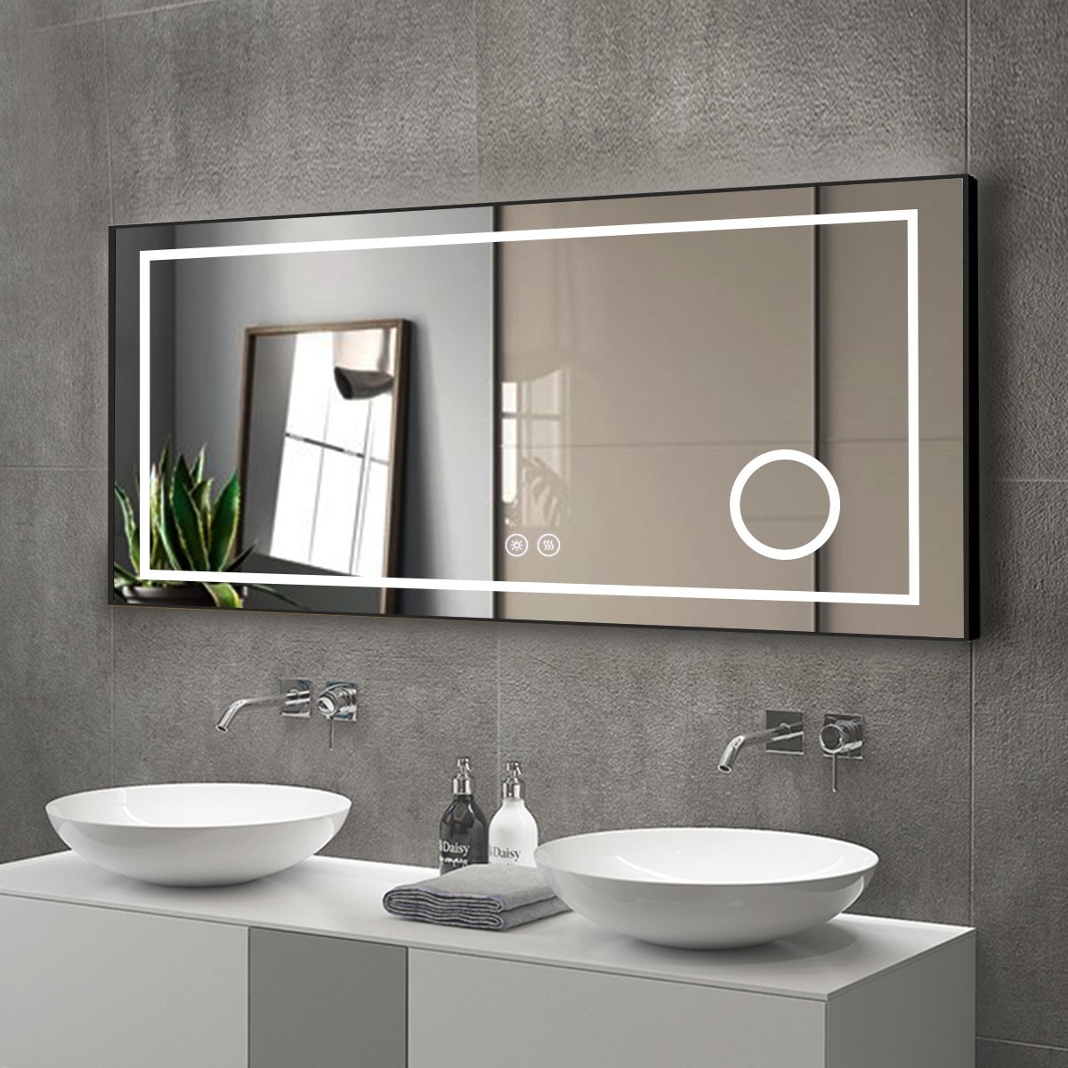 Lusterka łazienkowe montowane  – Magnifier With Light recenzja i cena