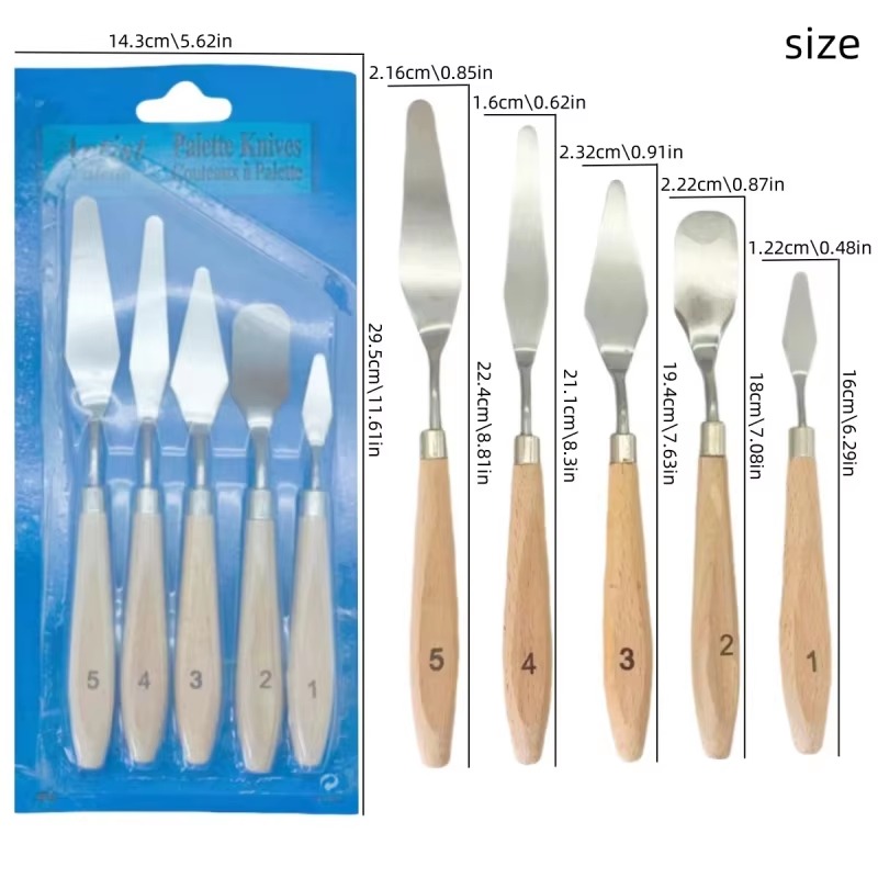 Zestaw 5 szpachelek malarskich – Metallic Paint Set recenzja i cena