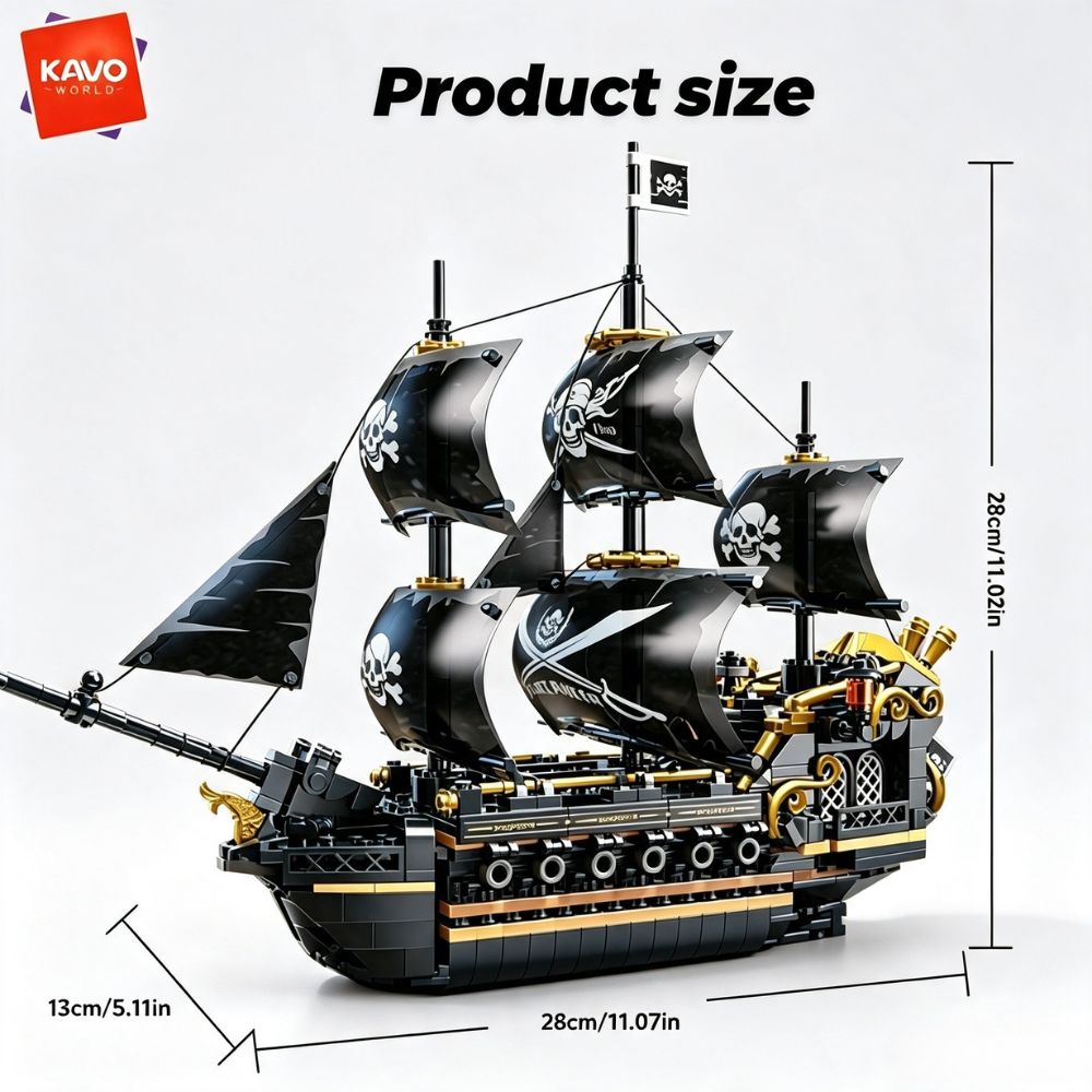 KAVOWORLD 801 elementów Czarny – Model Kit U Boat recenzja i cena