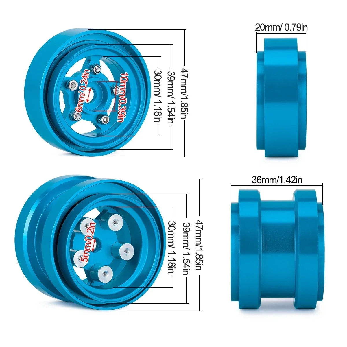Aluminiowe felgi Beadlock do z – Model Kit Tamiya recenzja i cena